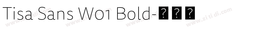 Tisa Sans W01 Bold字体转换